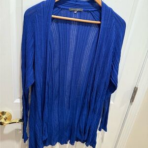 Retro-ology Vibrant Blue Open Cardigan